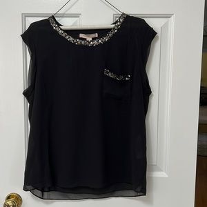 Black Forever 21 top with sequin detail